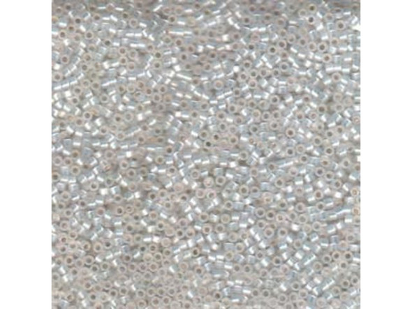 Miyuki Delica 11/0 Beads - White Opal Gilt Lined (Tube)