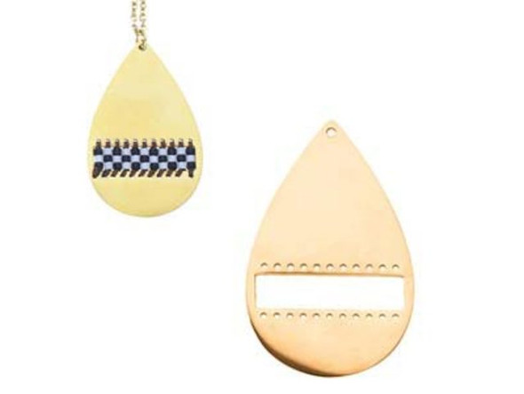 Centerline Waterdrop Charm - Gold Plated (Each)