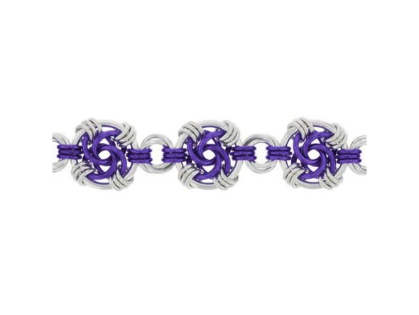 Weave Got Maille Swirls Chain Maille Bracelet Kit - Lilac (Each)