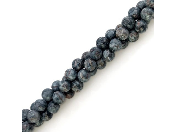 Crazy Lace Calcite 8mm Round Gemstone Beads, Grey (strand)