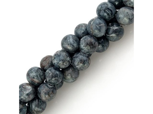 Crazy Lace Calcite 10mm Round Gemstone Beads, Grey (strand)