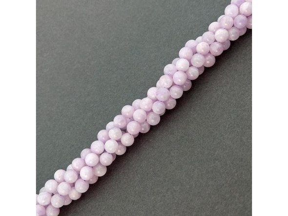Kunzite 6mm Round Gemstone Beads (strand)