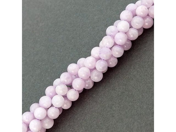 Kunzite 6mm Round Gemstone Beads (strand)