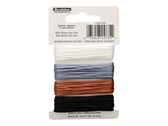 Elonga Cord, 0.7mm - Neutrals (Each)