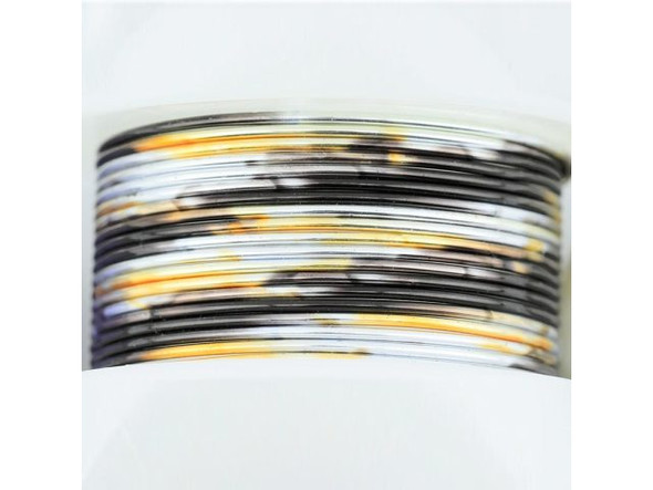 Artistic Wire Copper Jewelry Wire, 18-ga, 2-yd - Multicolor Silver/ Black/ Gold (Each)