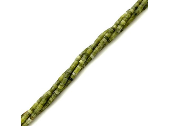 BC Jade 2x4mm Gemstone Heishi Beads (strand)