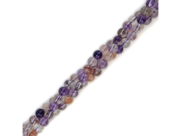 Super Seven 6mm Round Gemstone Beads (strand)