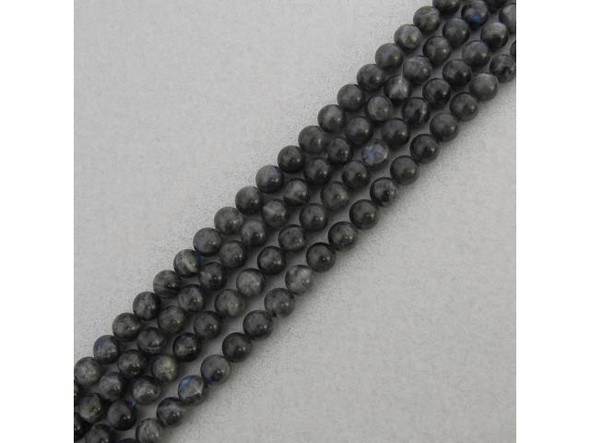 Stardust Shimmering Sterling Silver 5mm Beads, 5mm, 4 Beads, Hole Size:  1.9mm