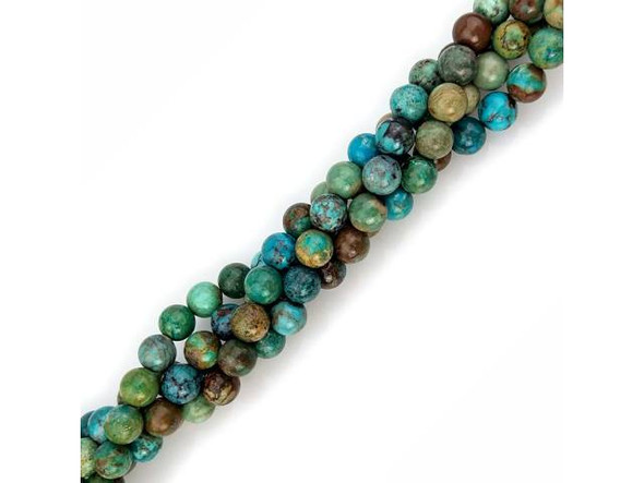 Hubei Turquoise 8mm Round Gemstone Beads (strand)
