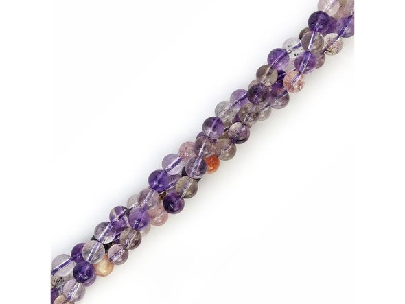 Super Seven 8mm Round Gemstone Beads (strand)