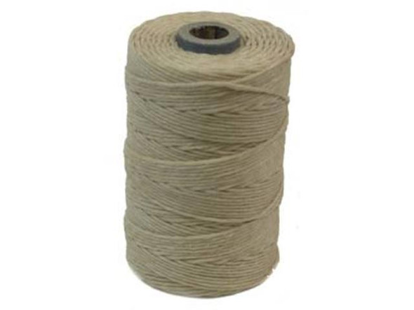 Waxed Linen Cord - Natural, 100-yd (50 gram)