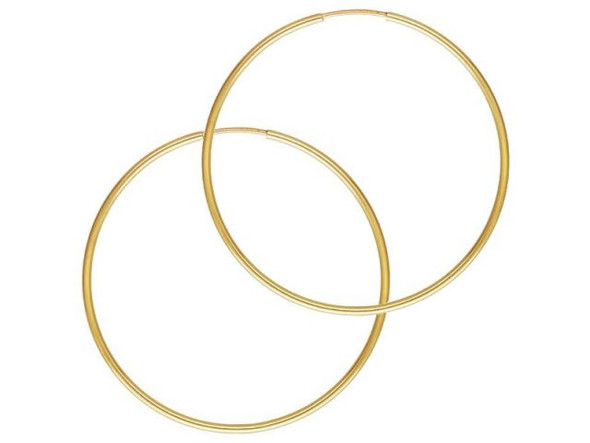 14kt Gold-Filled 1.25x24mm Hoops, Endless (pair)