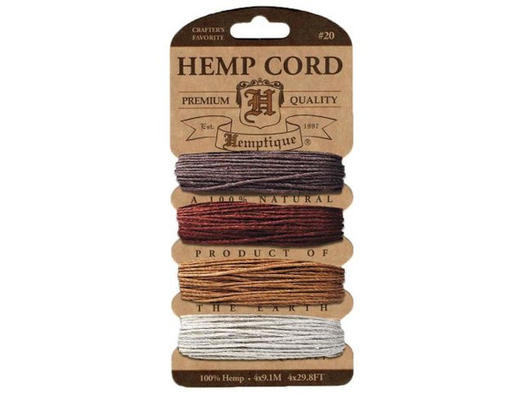 Hemp Cord, 20lb Test - Shades of Bronze (Each)