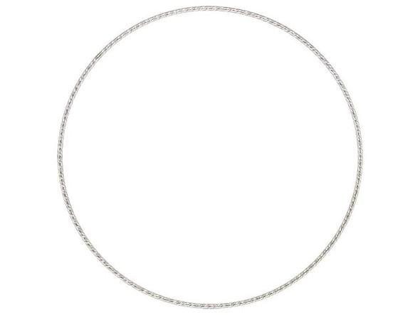 Bangle Bracelet, 1.3mm Sparkle Wire, Sterling Silver (Each)