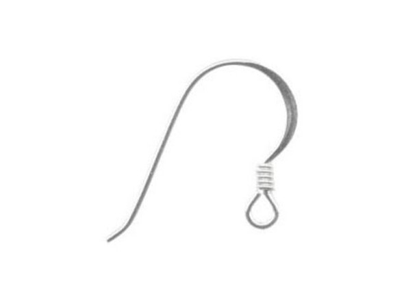 1/10, Silver-Filled French Hook Earring Wires, Economy (dozen)