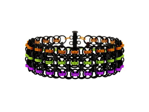 Weave Got Maille Helm Chain Maille Bracelet Kit - Trick or Treat (Each)