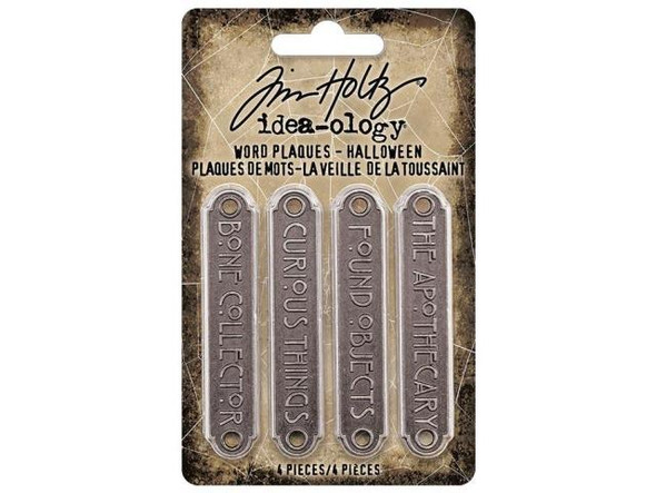 Tim Holtz Idea-ology, Halloween Word Plaques (pack)