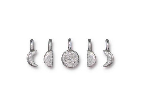 TierraCast Moon Phases Charm Set - Silver Plated (set)