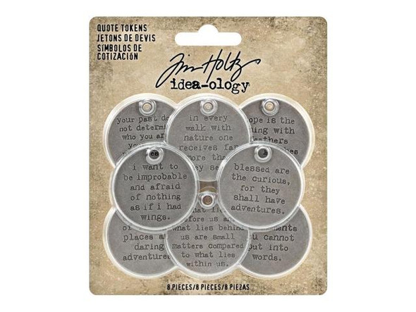 Tim Holtz Idea-ology, Quote Tokens (pack)