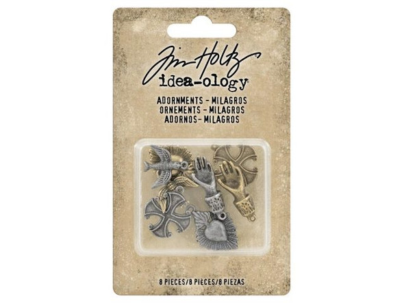 Tim Holtz Idea-ology, Milagros Adornments (pack)