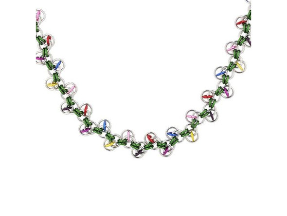 Weave Got Maille Christmas Lights Chain Maille Necklace Kit (Each)