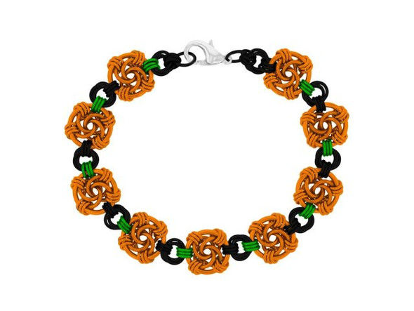 Weave Got Maille Swirls Chain Maille Bracelet Kit - Pumpkin (Each)