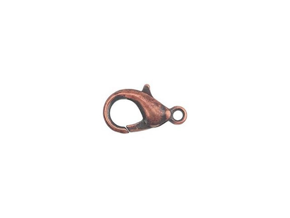 10mm Lobster Clasp - Antiqued Copper Plated (12 Pieces)
