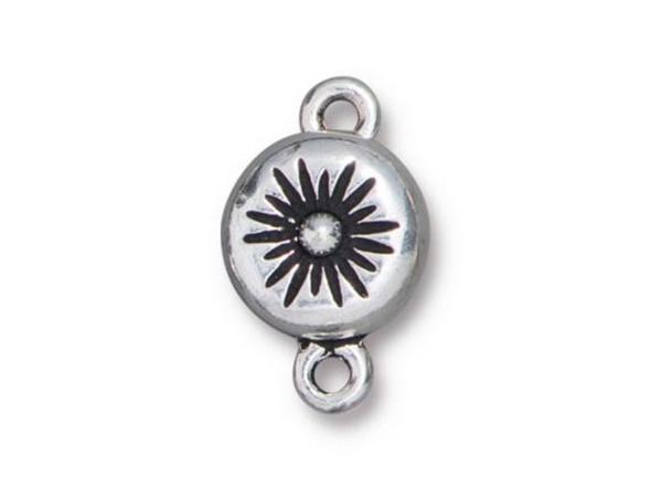TierraCast Starburst Magnetic Clasp - Antiqued Silver Plated (Each)