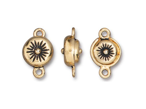 TierraCast Starburst Magnetic Clasp - Antiqued Gold Plated (Each)