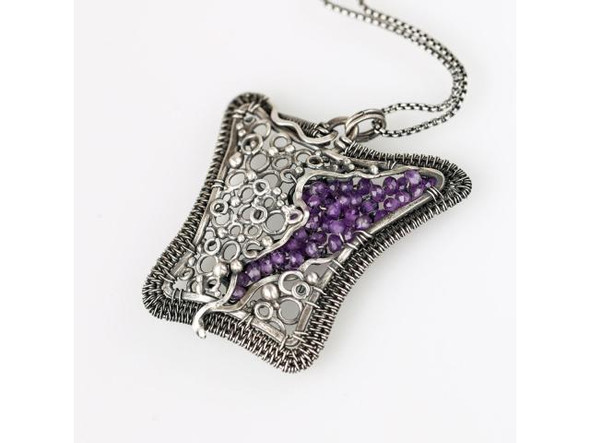 Intermediate Wire Weaving Class, Effervescent Pendant, November 12th, 2022 10am-4pm (Each)