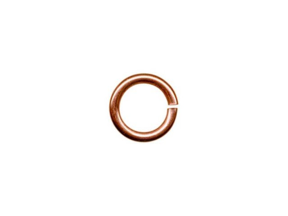 Raw Copper Jump Ring, Round, Heavy (100 Pieces)