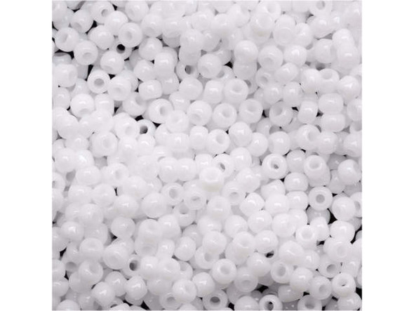 TOHO Glass Seed Bead, Size 11, 2.1mm, Opaque White (Tube)