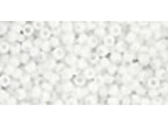 TOHO Glass Seed Bead, Size 11, 2.1mm, Opaque White (Tube)