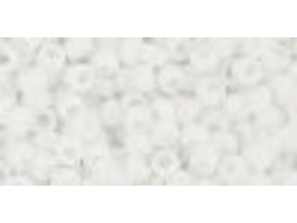 TOHO Glass Seed Bead, Size 8, 3mm, Opaque White (Tube)