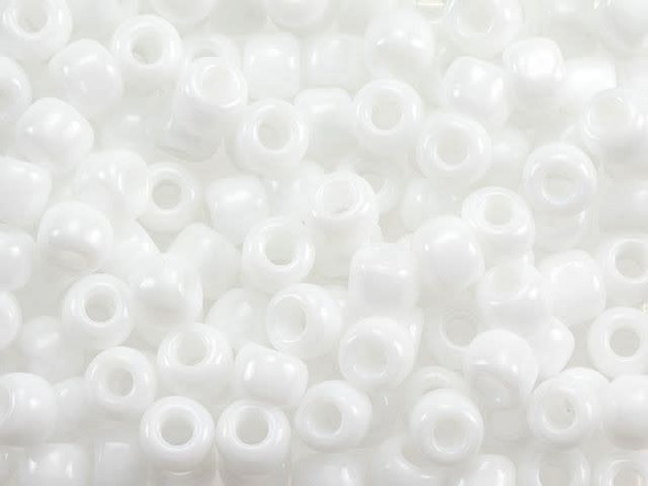 TOHO Glass Seed Bead, Size 3, Opaque White (Tube)
