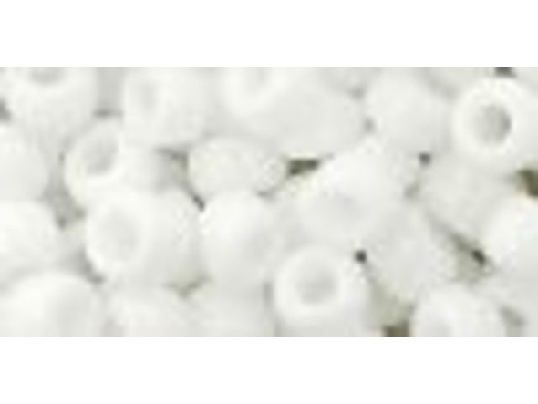 TOHO Glass Seed Bead, Size 3, Opaque White (Tube)