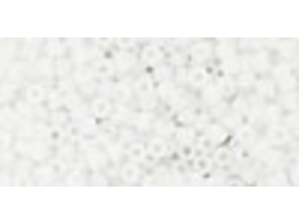 TOHO Glass Seed Bead, Size 11, 2.1mm, Opaque-Frosted White (Tube)