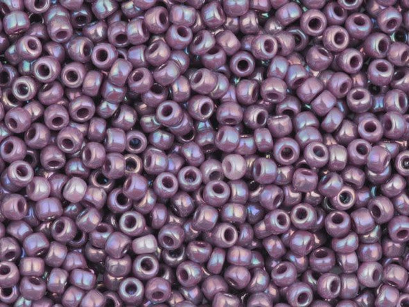 TOHO Glass Seed Bead, Size 11, 2.1mm, Opaque-Rainbow Lavender (Tube)