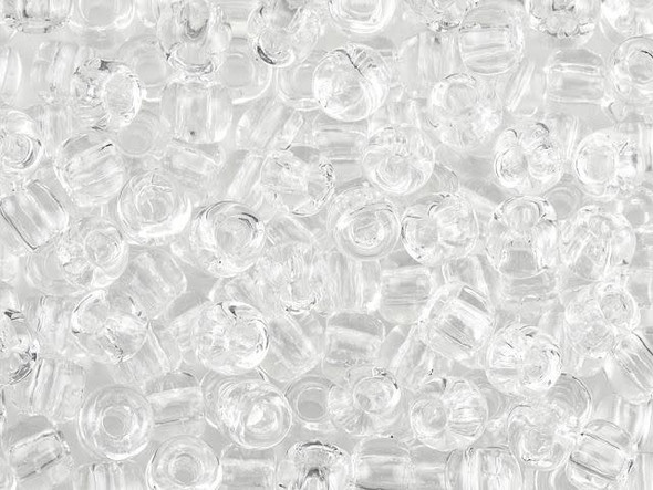TOHO Glass Seed Bead, Size 3, Transparent Crystal (Tube)