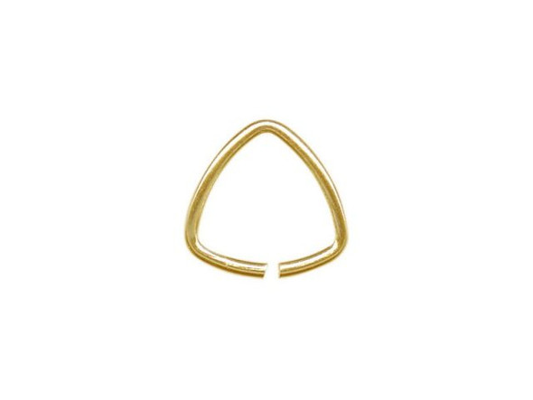 Yellow Plated Triangle Bail, Large (ounce)