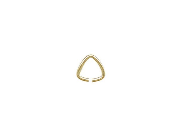 Yellow Plated Triangle Bail, Small (Pack)