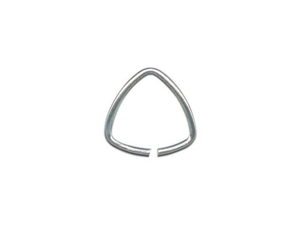 White Plated Triangle Bail, Large (ounce)