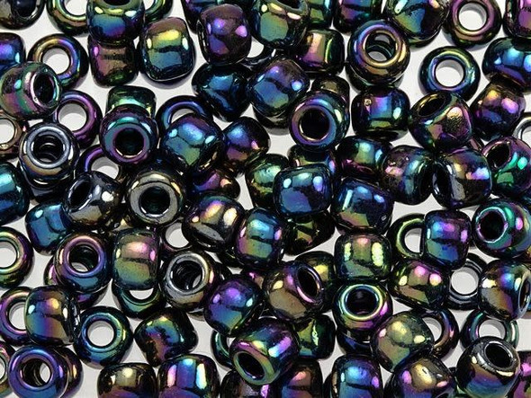 TOHO Glass Seed Bead, Size 3, Metallic Rainbow Iris (Tube)