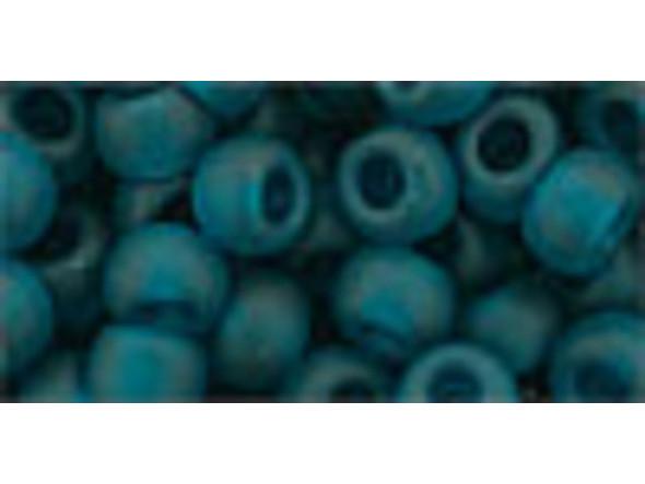 TOHO Glass Seed Bead, Size 3, Transparent-Frosted Teal (Tube)