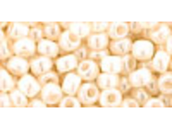 TOHO Glass Seed Bead, Size 6, Ceylon Lt Ivory (Tube)