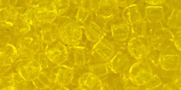 TOHO Glass Seed Bead, Size 6, Transparent Lemon (tube)