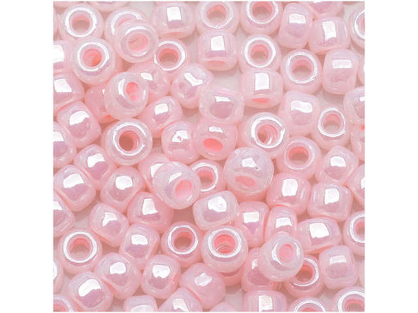 TOHO Glass Seed Bead, Size 6, Ceylon Innocent Pink (Tube)