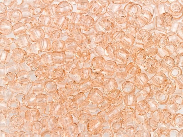 TOHO Glass Seed Bead, Size 6, Transparent Rosaline (Tube)