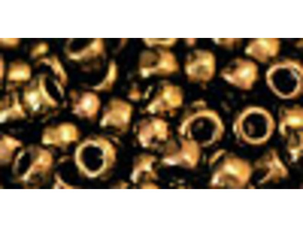 TOHO Glass Seed Bead, Size 6, Antique Bronze (Tube)