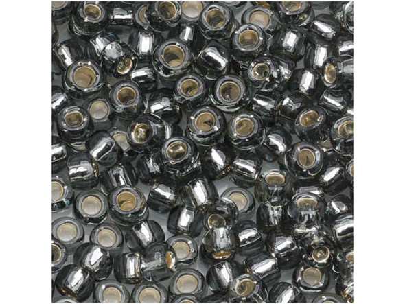 TOHO Glass Seed Bead, Size 6, Silver-Lined Gray (Tube)